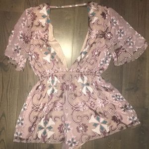 Patterned Romper